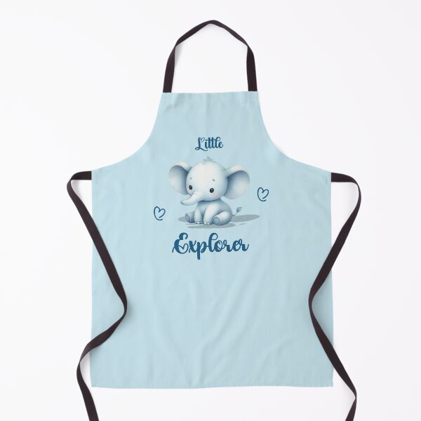 Item preview, Little Explorer – Adorable Blue Elephant, Unique designed and sold by villacreativa.