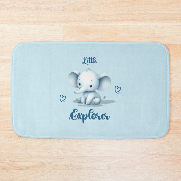 Item preview, Little Explorer – Adorable Blue Elephant, Unique designed and sold by villacreativa.