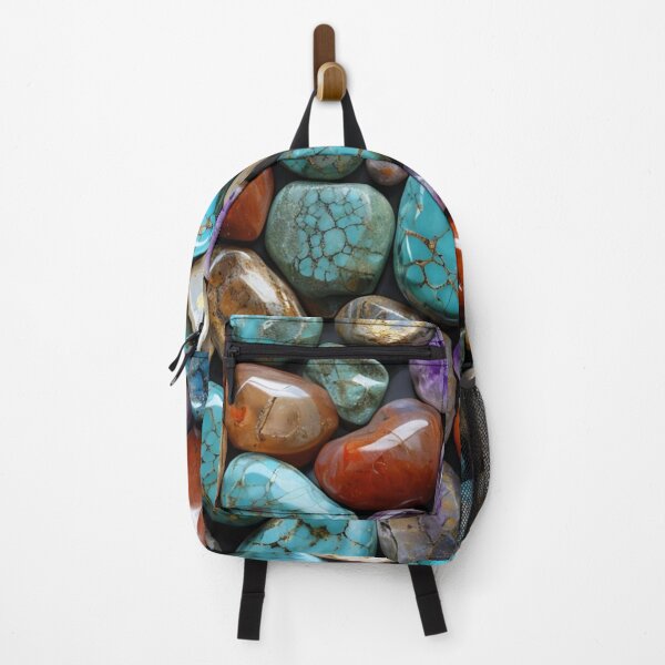 Item preview, Earthy Warm Gemstones, Natural Warm Stone Print designed and sold by PixelStoneDesign .
