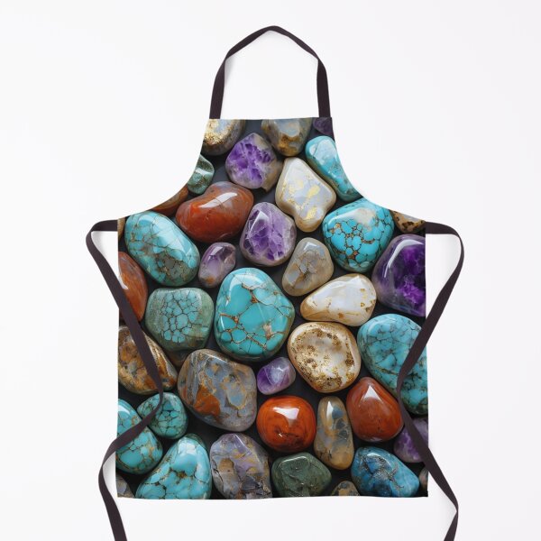 Item preview, Earthy Warm Gemstones, Natural Warm Stone Print designed and sold by PixelStoneDesign .