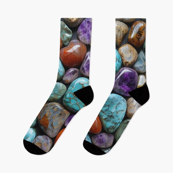 Item preview, Earthy Warm Gemstones, Natural Warm Stone Print designed and sold by PixelStoneDesign .