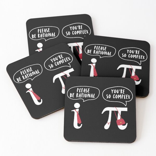 Item preview, MATH TEACHER STUDENT JOKE RATIONAL VS COMPLEX NUMBERS PI DAY designed and sold by NiibDesigns.