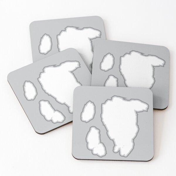 Item preview, White Cow Pattern | Grey Cowhide Pattern designed and sold by PatternPen.