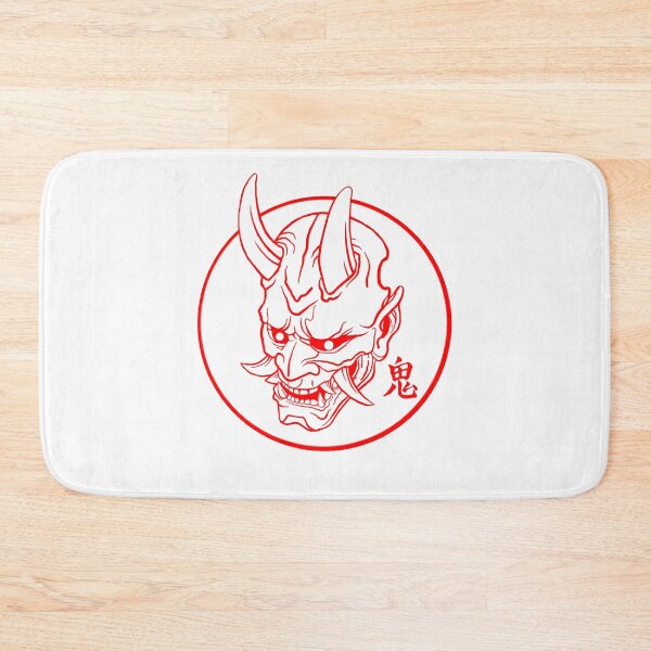 Item preview, Oni Mask (red on white) designed and sold by Nix-sart.