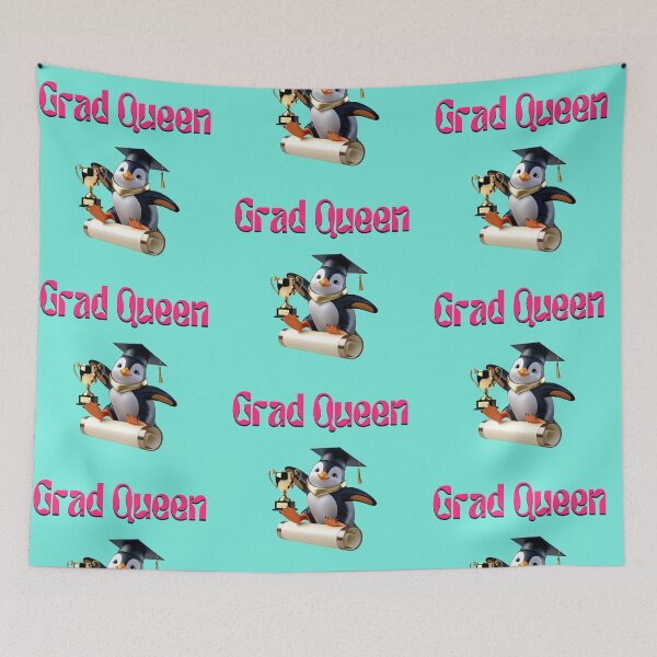 Item preview, Grad Penguin Queen: Regal Graduation  designed and sold by TasteTicker.