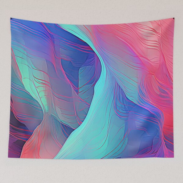 Item preview, Abstract Color Cascade designed and sold by anytka.