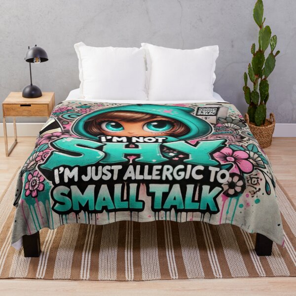 Item preview, A dislike for small talk doesn’t mean being shy. designed and sold by cherryfoxy24.