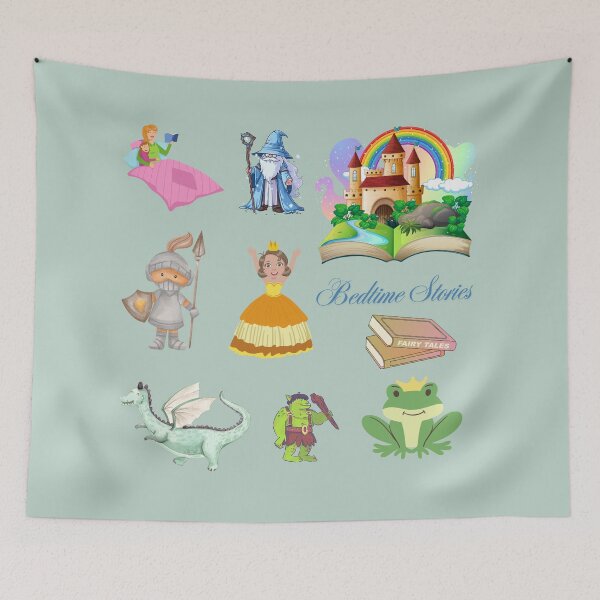 Item preview, Bedtime Story Scrapbooking Stickersheet (with mom reading) designed and sold by BlesstB.