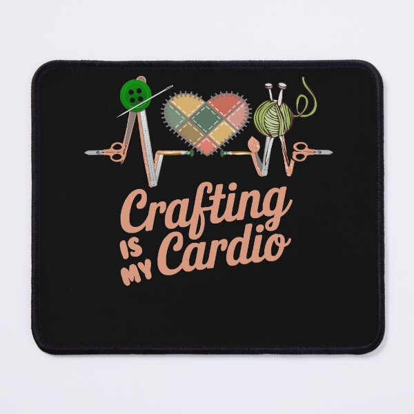Item preview, Crafting Is My Cardio Funny Crafters designed and sold by tamdevo1.