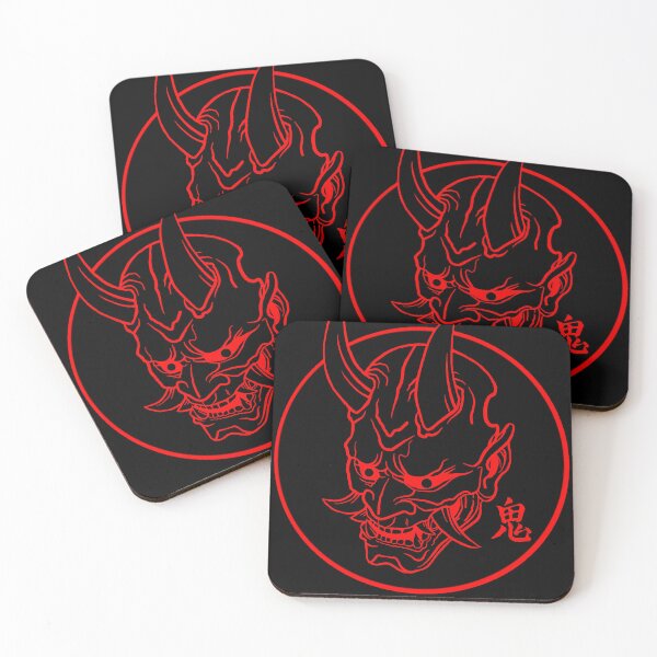 Item preview, Oni Mask (red on black) designed and sold by Nix-sart.