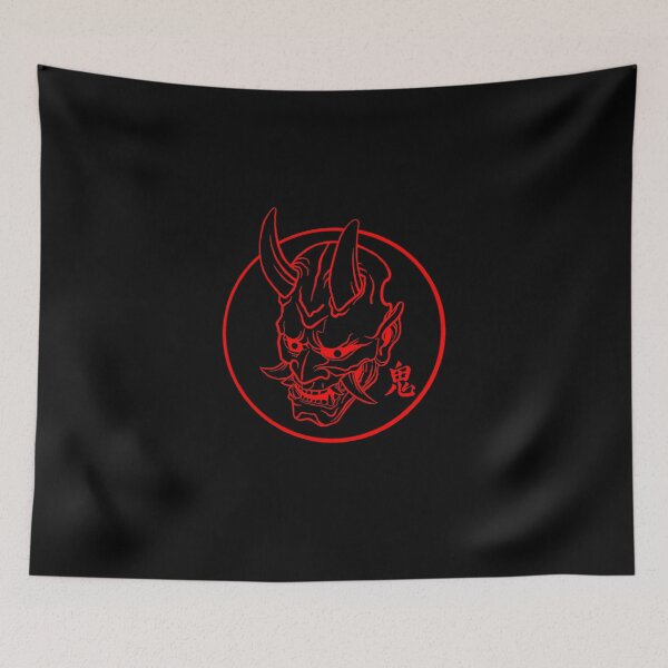 Item preview, Oni Mask (red on black) designed and sold by Nix-sart.