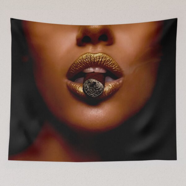 Item preview, Golden Lips with Cigar designed and sold by Mark Fischer.