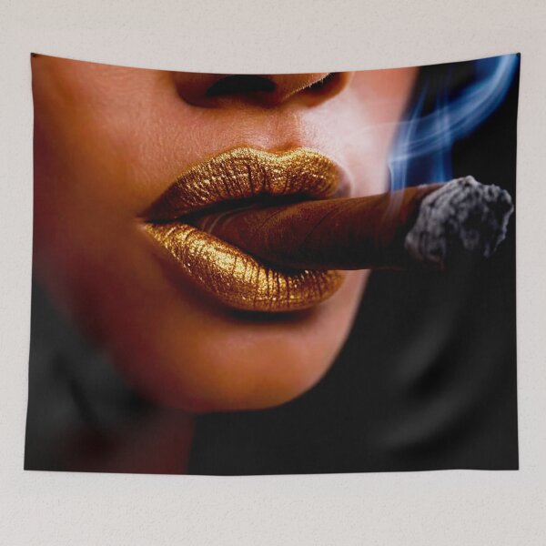 Item preview, Golden Lips with Cigar designed and sold by Mark Fischer.