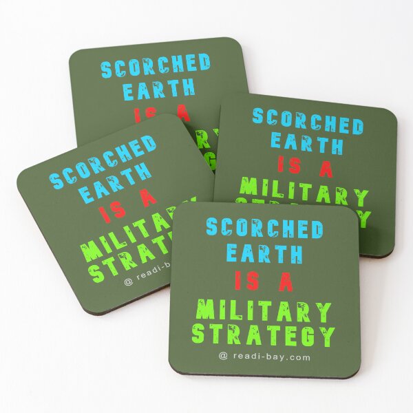Item preview, Scorched Earth Is A Military Strategy designed and sold by alien almanac.