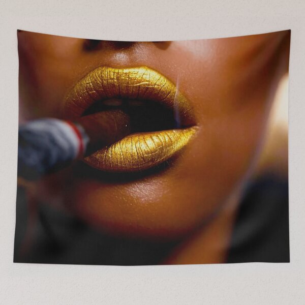 Item preview, Golden Lips with Cigar designed and sold by Mark Fischer.
