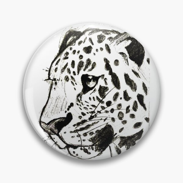 Artikelvorschau, Design artistique d'un léopard en noir et blanc  entworfen und verkauft von EcchiWaifuShop.
