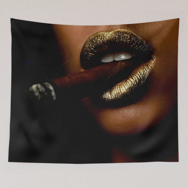 Item preview, Golden Lips with Cigar designed and sold by Mark Fischer.