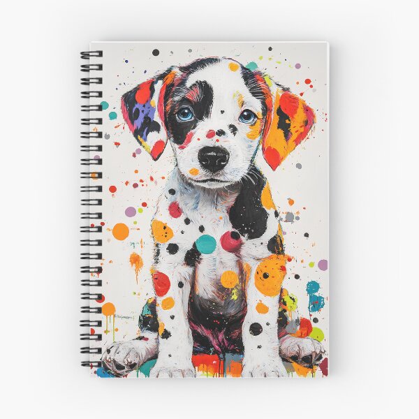 Item preview, Multicolored spots on a cute puppy designed and sold by NeonEdge.
