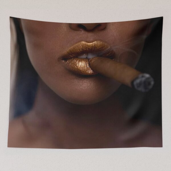 Item preview, Golden Lips with Cigar designed and sold by Mark Fischer.