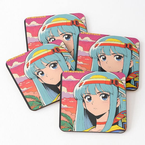 Item preview, Windhoek Namibia Retro Anime Girl 80s Vintage Travel designed and sold by Retro-Anime9.