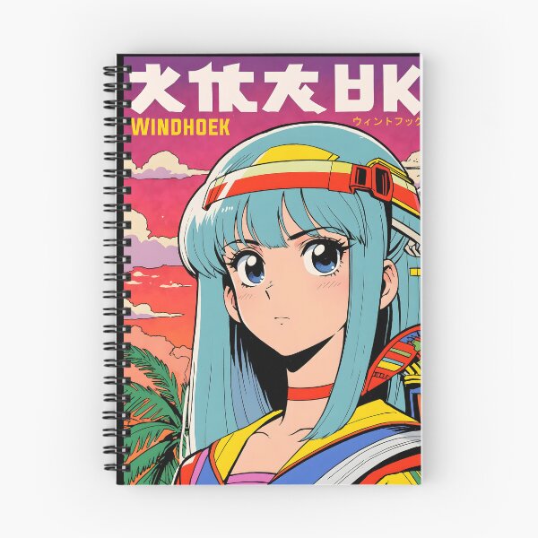 Item preview, Windhoek Namibia Retro Anime Girl 80s Vintage Travel designed and sold by Retro-Anime9.