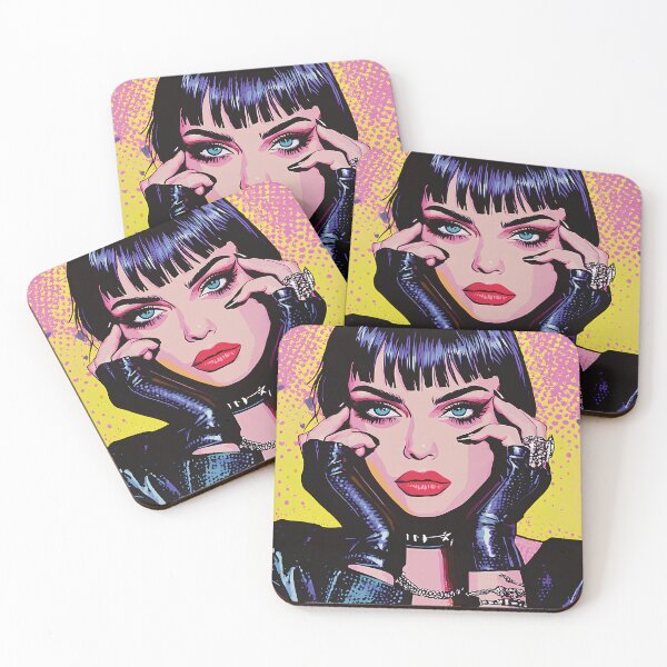 Item preview, Pop Art Female Rocker designed and sold by NeonEdge.