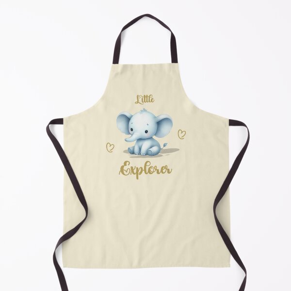 Item preview, Little Explorer – Adorable Blue Elephant, Unique designed and sold by villacreativa.