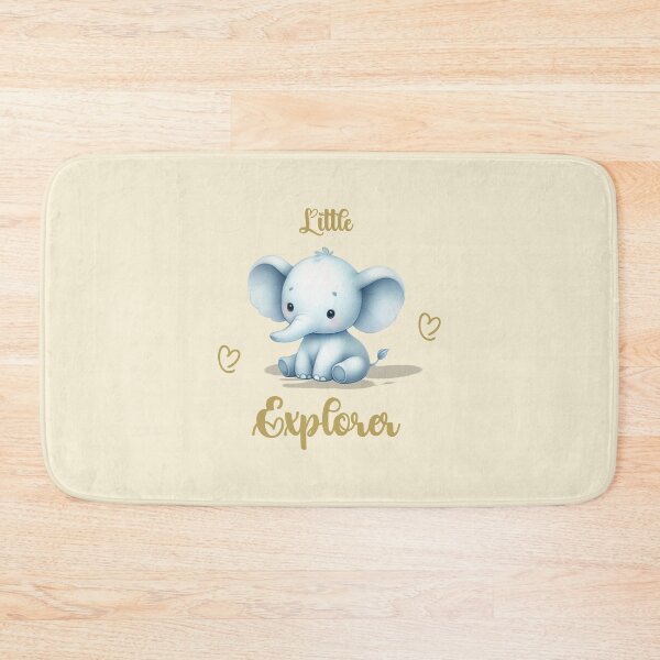 Item preview, Little Explorer – Adorable Blue Elephant, Unique designed and sold by villacreativa.