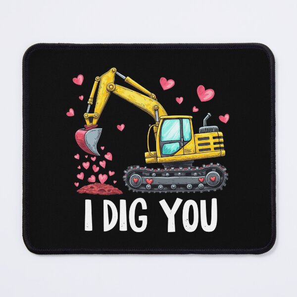 Item preview, Valentines Day Excavator Dig You Truck designed and sold by Blok45.
