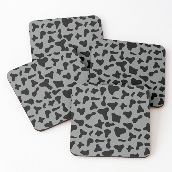 Aperçu de l'œuvre Motif vache noire sur vache grise | Motif vache Holstein créée et vendue par PatternPen.