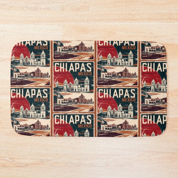 Item preview, Chiapas Mexico 1950s Vintage Travel Tourism Poster  designed and sold by TravelersGems.