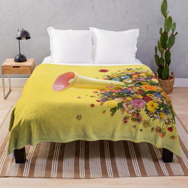 Item preview, Flowers burst from a megaphone designed and sold by anytka.