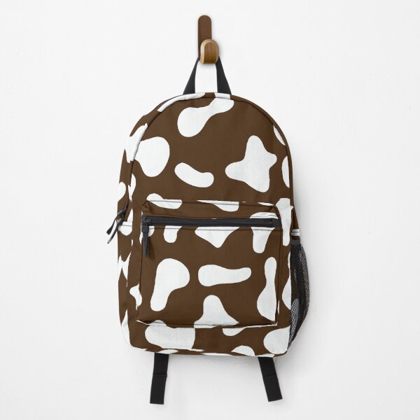 Aperçu de l'œuvre Motif vache blanche sur vache marron chocolat | Motif vache Holstein créée et vendue par PatternPen.