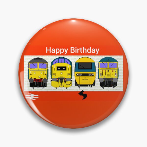 Item preview, Railway birthday card designed and sold by TrainFanatic.