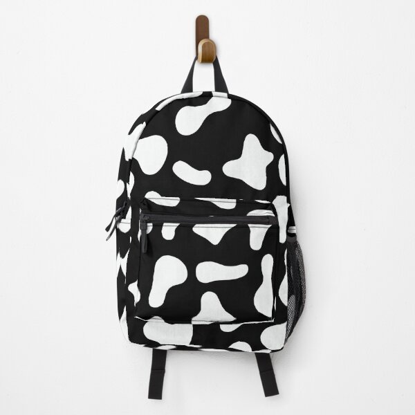 Aperçu de l'œuvre Motif vache blanche sur fond noir | Motif vache Holstein créée et vendue par PatternPen.