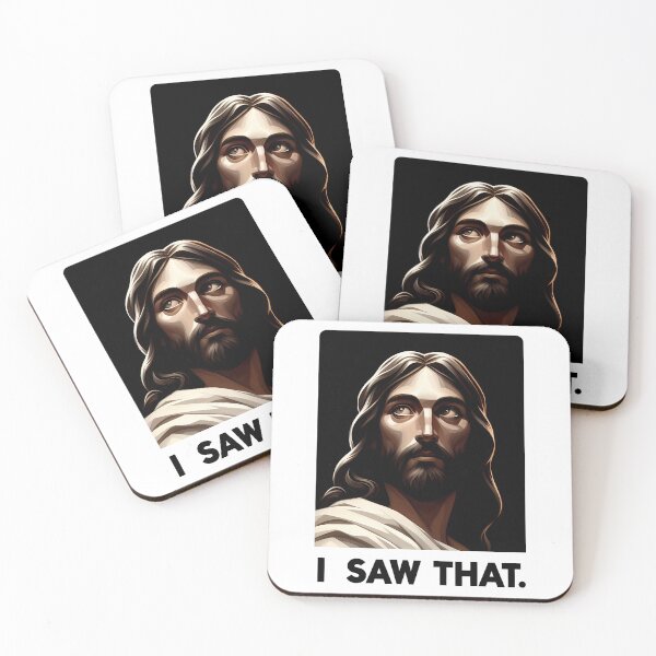 Item preview, Jesus looking at viewer with the text I saw that designed and sold by Giuseppe Cammino.