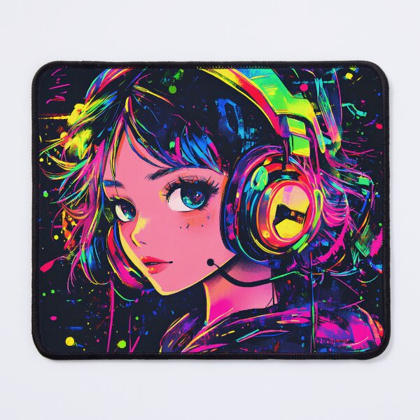 Item preview, Neon Anime Girl designed and sold by NeonEdge.