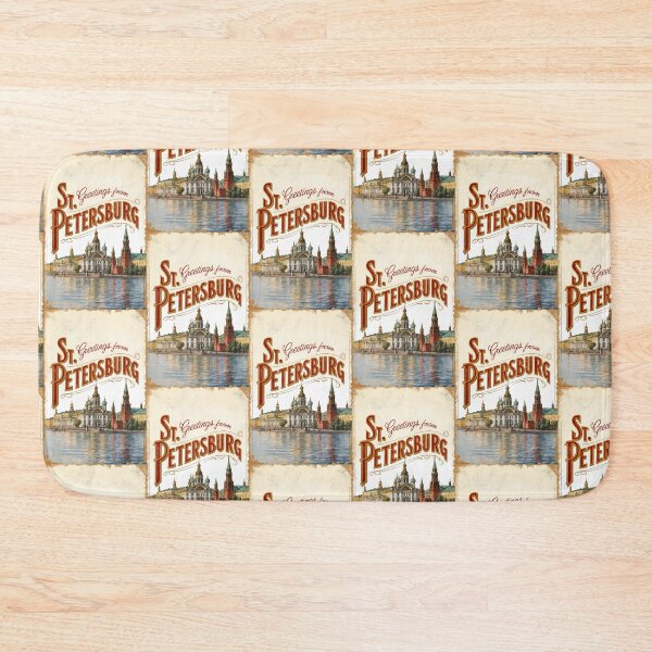 Item preview, St Petersburg Vintage Travel Retro Postcard Design designed and sold by TravelPostcardGems.