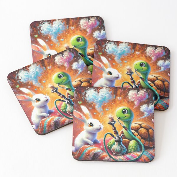 Item preview, Turtle and Rabbit with Shisha designed and sold by Julie Boehm.