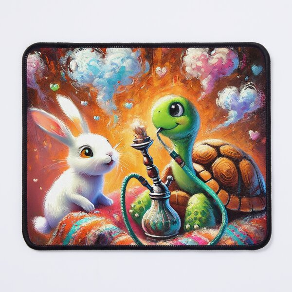 Item preview, Turtle and Rabbit with Shisha designed and sold by Julie Boehm.