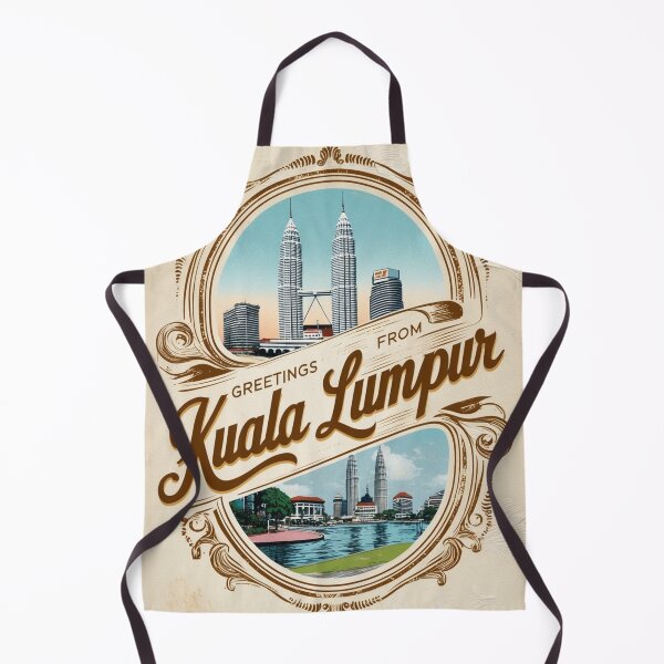 Item preview, Greetings from Kuala Lumpur Vintage Travel Retro Postcard Design designed and sold by TravelPostcardGems.