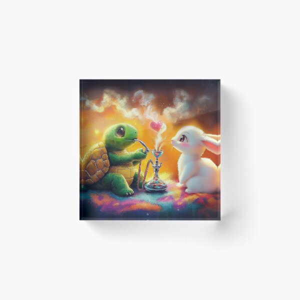 Item preview, Turtle and Rabbit with Shisha designed and sold by Julie Boehm.