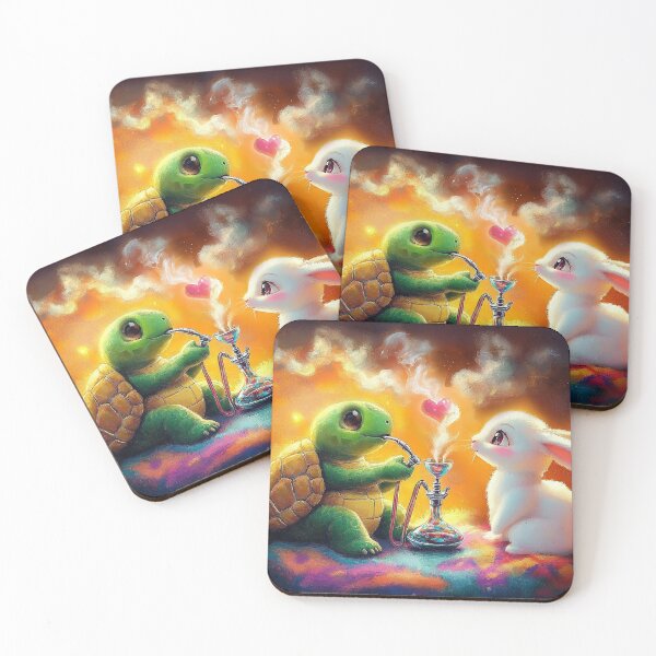 Item preview, Turtle and Rabbit with Shisha designed and sold by Julie Boehm.