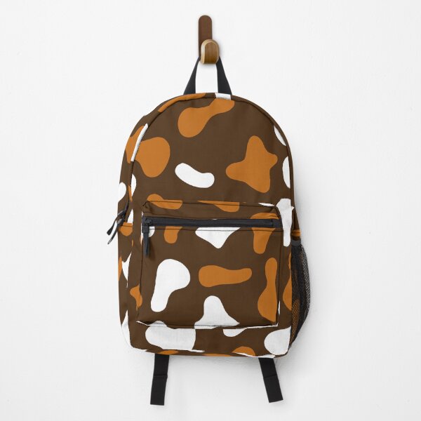 Aperçu de l'œuvre Motif vache blanche caramel sur vache brune | Motif vache Holstein créée et vendue par PatternPen.