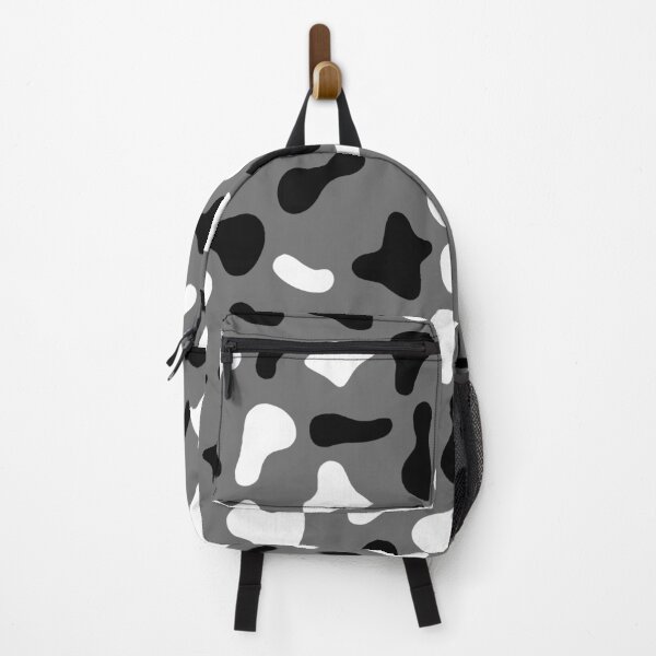 Aperçu de l'œuvre Motif vache blanche et noire sur vache grise | Motif vache Holstein créée et vendue par PatternPen.
