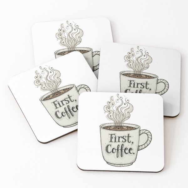 Item preview, First, Coffee! designed and sold by RebelPaintBrush.