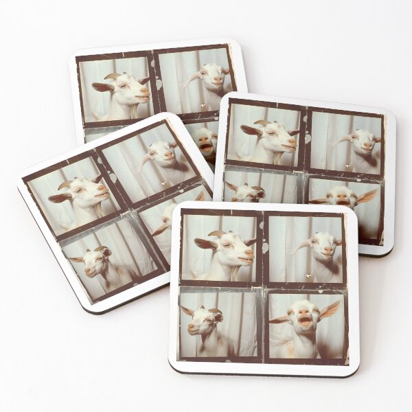 Item preview, Funny Animal Photobooth Screaming Goat designed and sold by RockFireMerch.