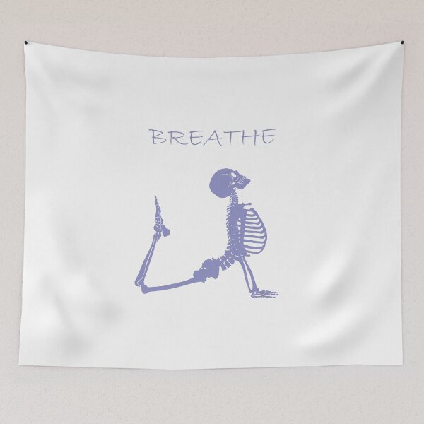 Item preview, Skeleton Yoga Breathe ver2 designed and sold by TeeLabDesign.