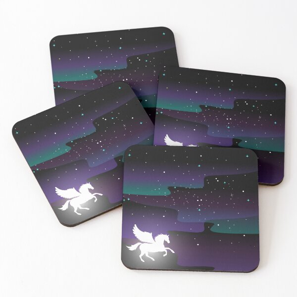 Item preview, Pegaus fly in the sky with aurora designed and sold by ArsyCreation.