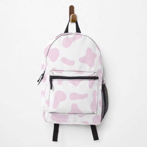 Aperçu de l'œuvre Motif vache rose sur fond blanc | Motif vache Holstein créée et vendue par PatternPen.